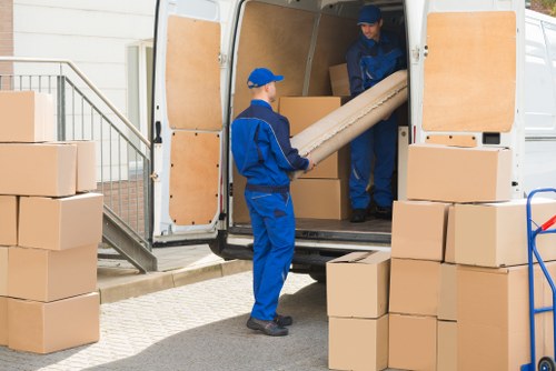Flat removals in Bromley with moving van ready for apartment relocation