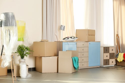 Practical Bromley household storage with shelves and boxes