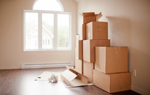 Careful packing for Bromley flat removals in a modern apartment
