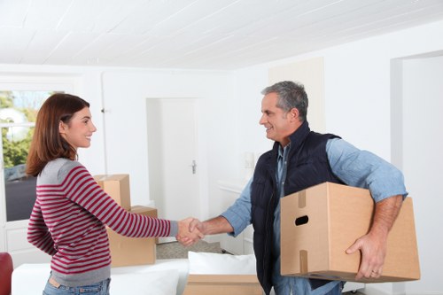 Household items safely arranged in a Bromley storage unit