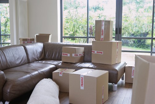 Apartment packing services in Bromley with organized boxes