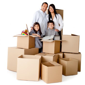 Boxes and furniture prepared for local removals in Bromley
